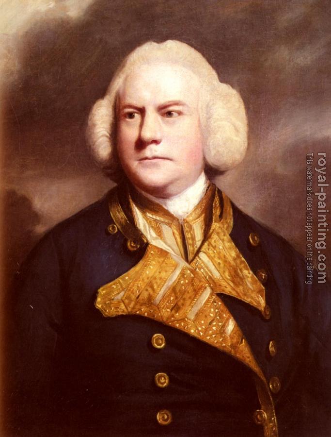Joshua Reynolds : Portrait Of Admiral Thomas Cotes